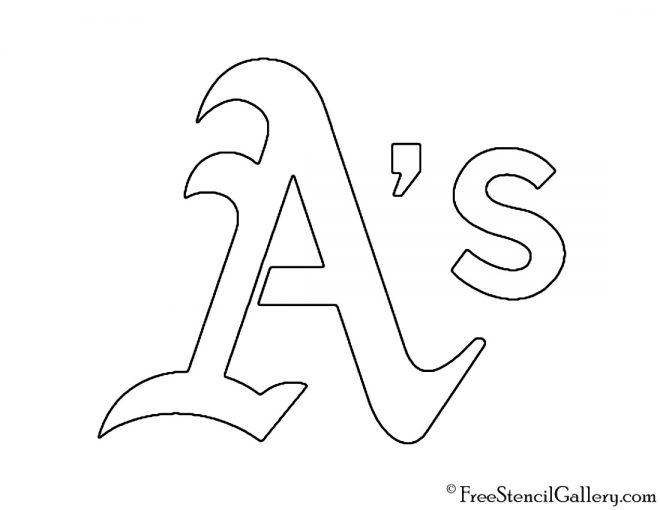 MLB - Oakland Athletics Logo Stencil