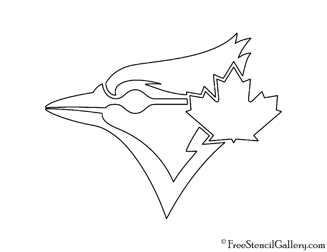 MLB Toronto Blue Jays Logo Stencil Free Stencil Gallery