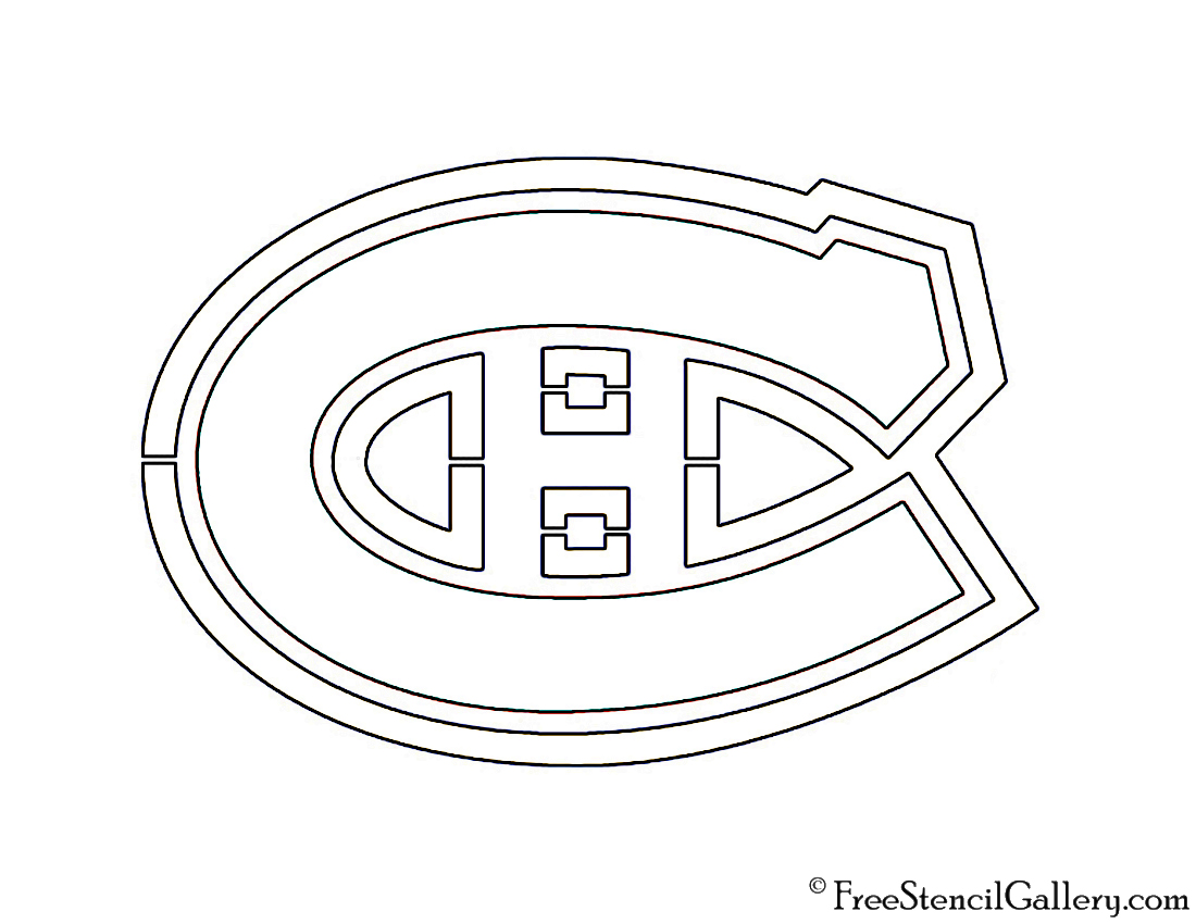 NHL Montreal Canadiens Logo Stencil Free Stencil Gallery