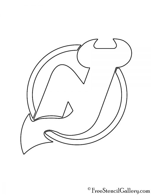 NHL New Jersey Devils Logo Stencil Free Stencil Gallery