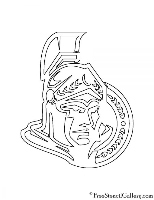 NHL - Ottowa Senators Logo Stencil