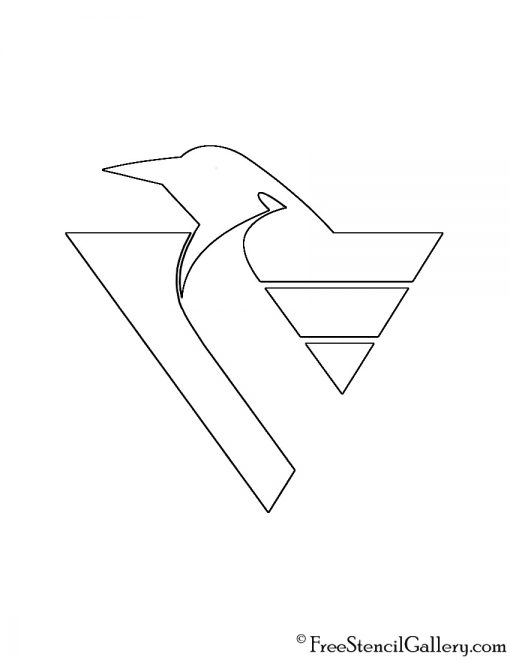NHL - Pittsburgh Penguins Logo Stencil