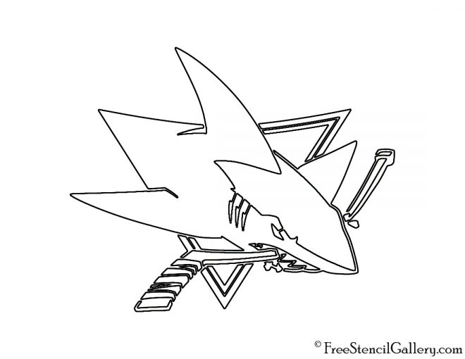 NHL - San Jose Sharks Logo Stencil
