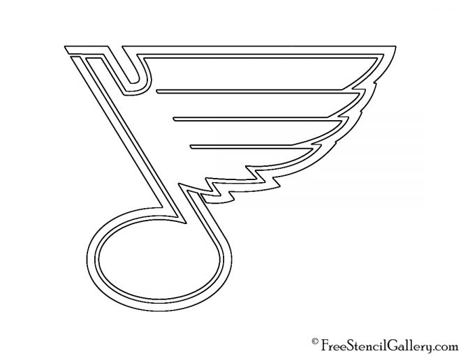 NHL St Louis Blues Logo Stencil Free Stencil Gallery