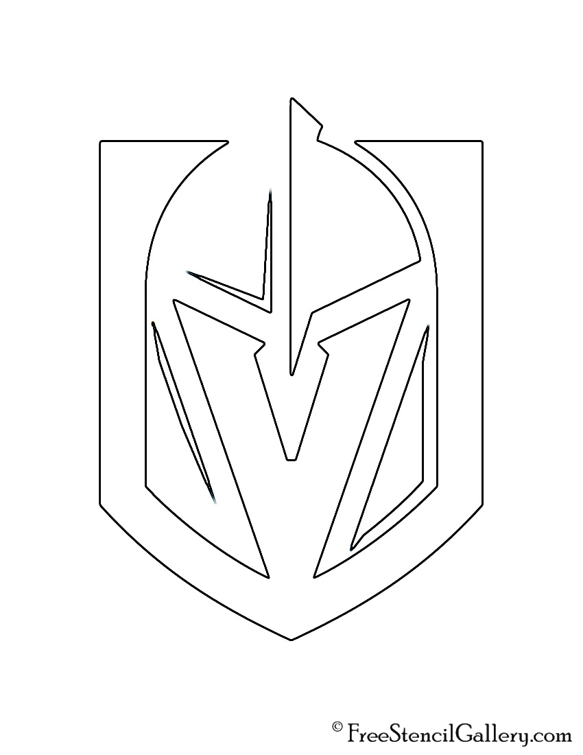 NHL Vegas Golden Knights Logo Stencil Free Stencil Gallery