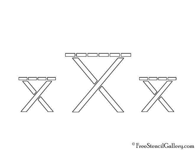 Picnic Table Stencil