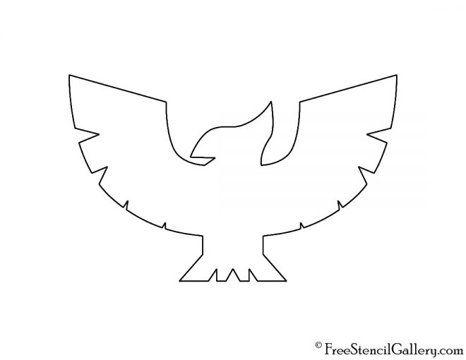 F-Zero Falcon Symbol Stencil