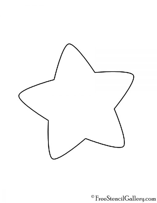 Kirby Warp Star Symbol Stencil