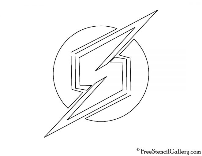 Metroid Samus Symbol Stencil