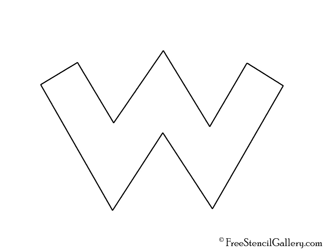 Wario Symbol Stencil | Free Stencil Gallery

