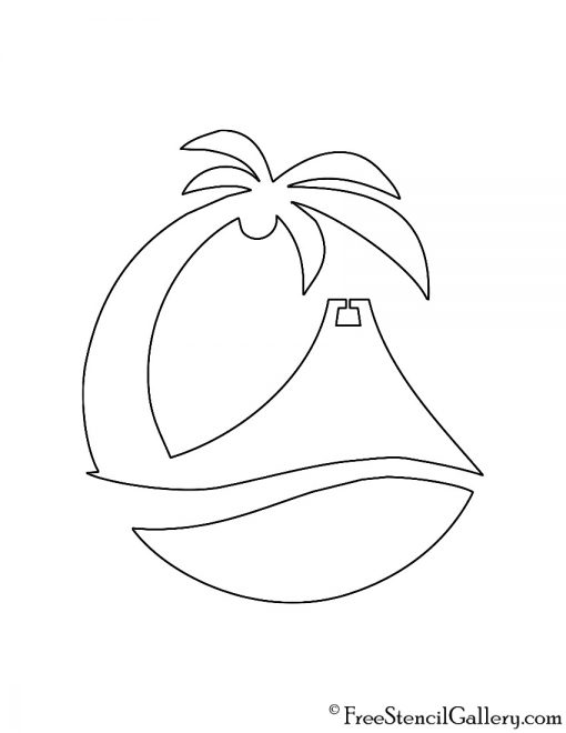 Wii Sports Wuhu Island Symbol Stencil