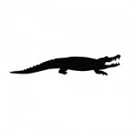 Alligator Silhouette Stencil