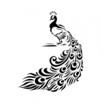 Peacock Stencil