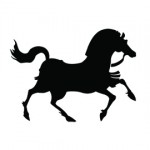 War Horse Silhouette Stencil