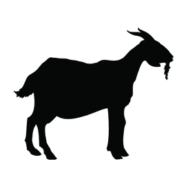 Goat Silhouette Stencil