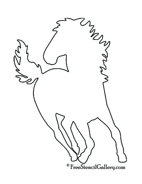 Horse Silhouette Stencil | Free Stencil Gallery