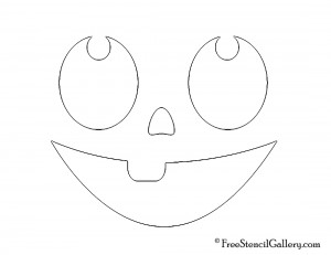 Jack-O-Lantern Face 09 | Free Stencil Gallery