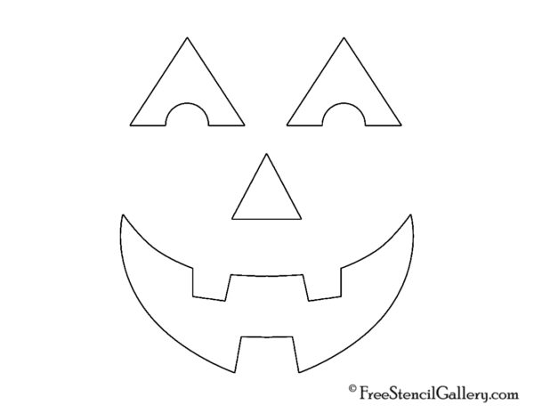 Jack-O-Lantern Face 23 | Free Stencil Gallery