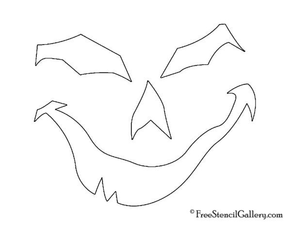 Jack O Lantern Face 27 Free Stencil Gallery