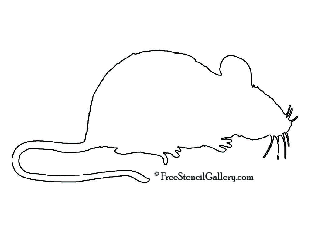 Mouse Silhouette Stencil | Free Stencil Gallery