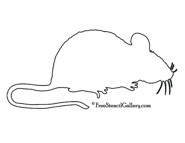 Mouse Silhouette Stencil | Free Stencil Gallery