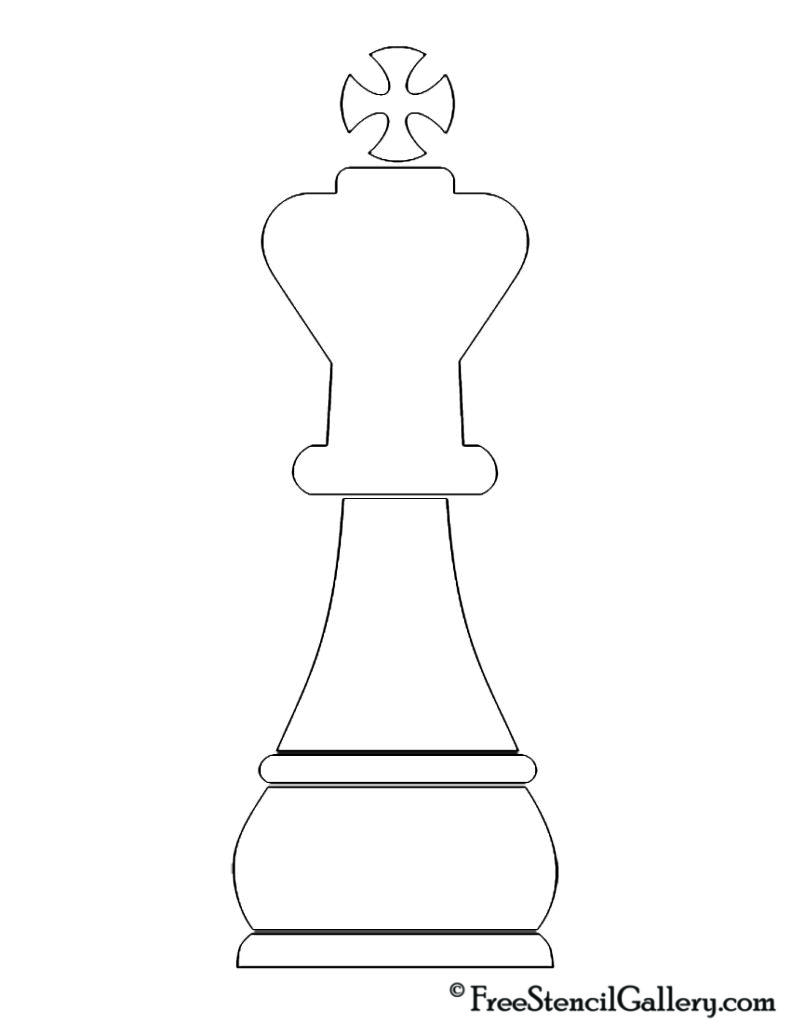 Chess Piece – King Stencil | Free Stencil Gallery