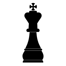 Chess Piece – King Stencil