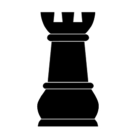 Chess Piece - Rook Stencil