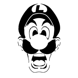 Luigi's Mansion Stencil