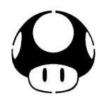 Mario Brothers Mushroom Stencil