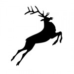 Reindeer Silhouette Stencil 10