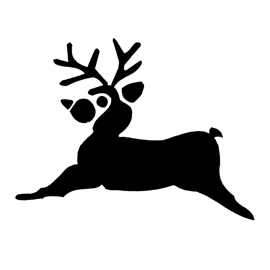 Reindeer Stencil 02