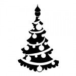 Christmas Tree Stencil 06