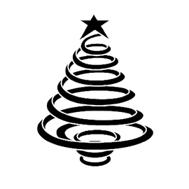 Christmas Tree Stencil 08