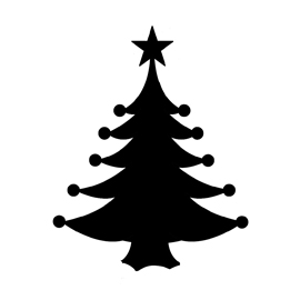 Christmas Tree Stencil 11