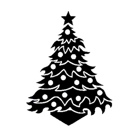 Christmas Tree Stencil 12
