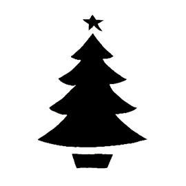 Christmas Tree Stencil 13