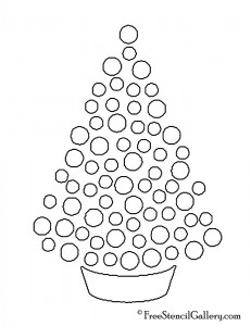 Christmas Tree Stencil 15 | Free Stencil Gallery