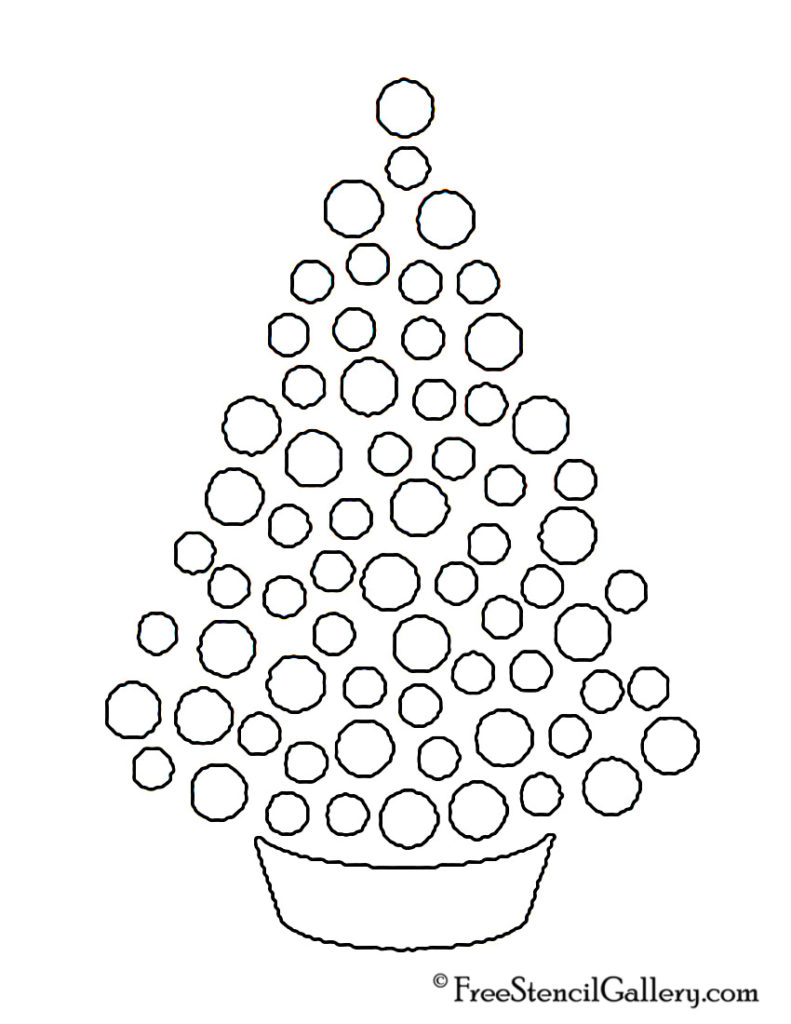 Christmas Tree Stencil 15 | Free Stencil Gallery