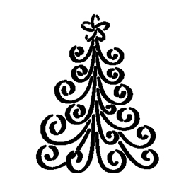 Christmas Tree Stencil 17