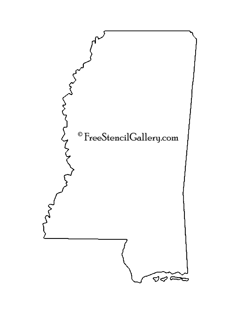Mississippi Stencil