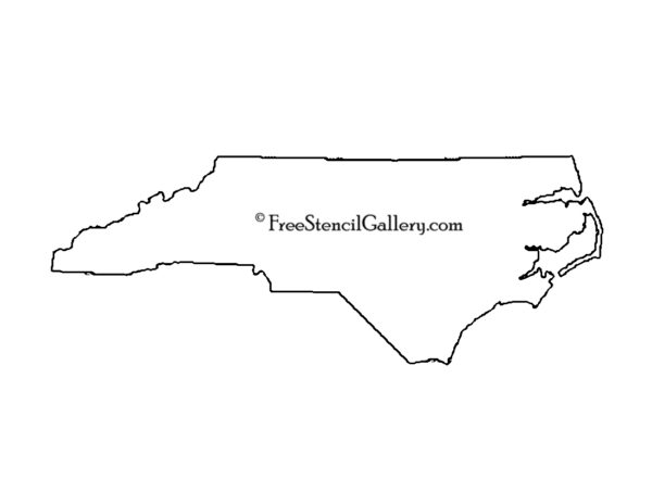 North Carolina Stencil | Free Stencil Gallery