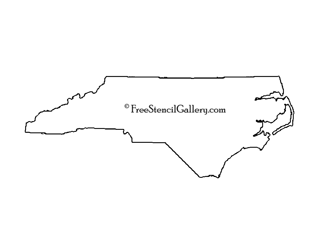 North Carolina Stencil