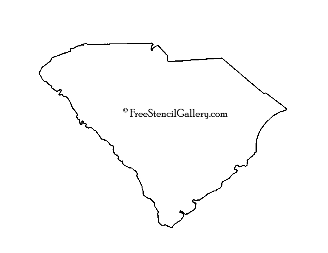 South Carolina Stencil