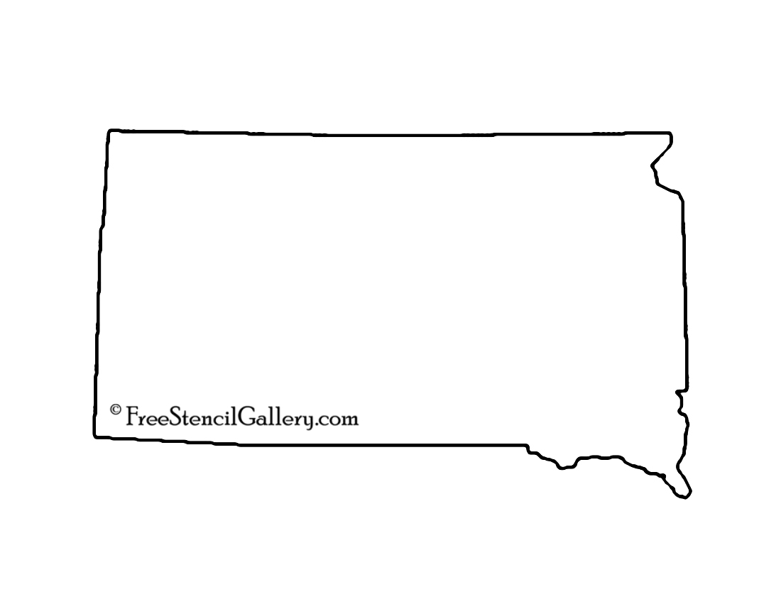 South Dakota Stencil
