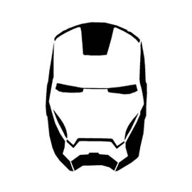 Iron Man Mask Stencil