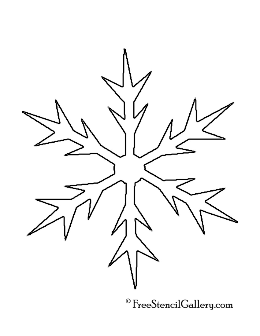 Snowflake Stencil 01