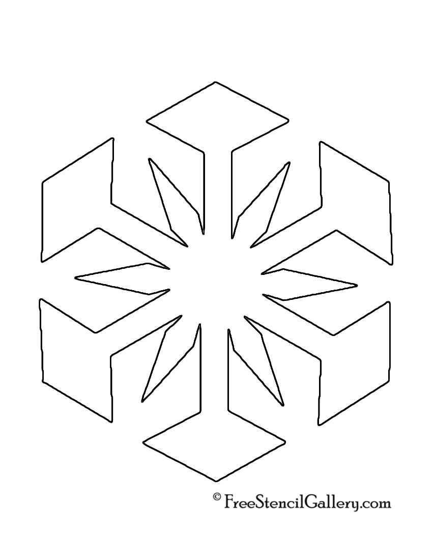 Snowflake Stencil 03