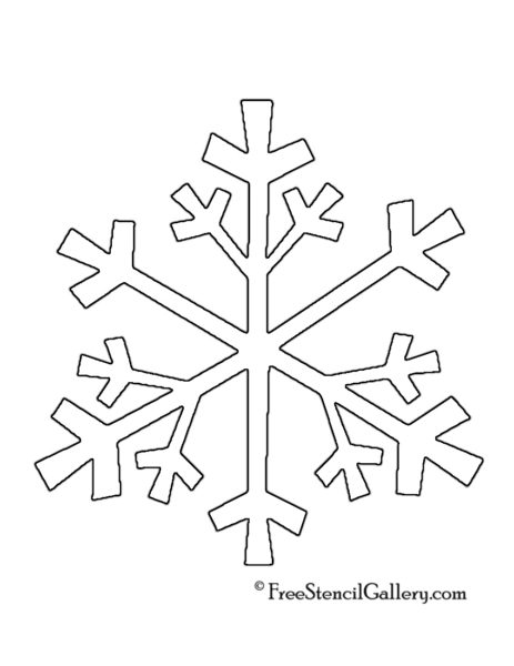 Snowflake Stencil 04 | Free Stencil Gallery