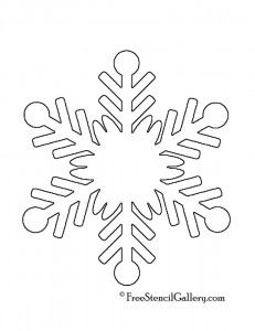 Snowflake Stencil 07 | Free Stencil Gallery